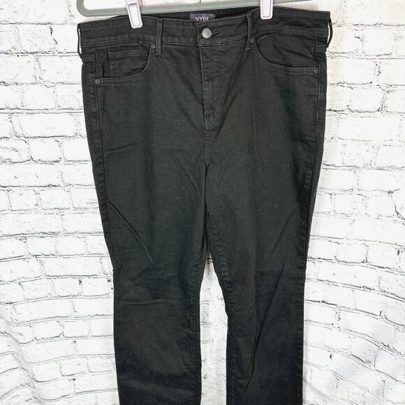 NYDJ Marilyn Lift Tuck Technology Straight Jeans Black 16 - Picture 10 of 13